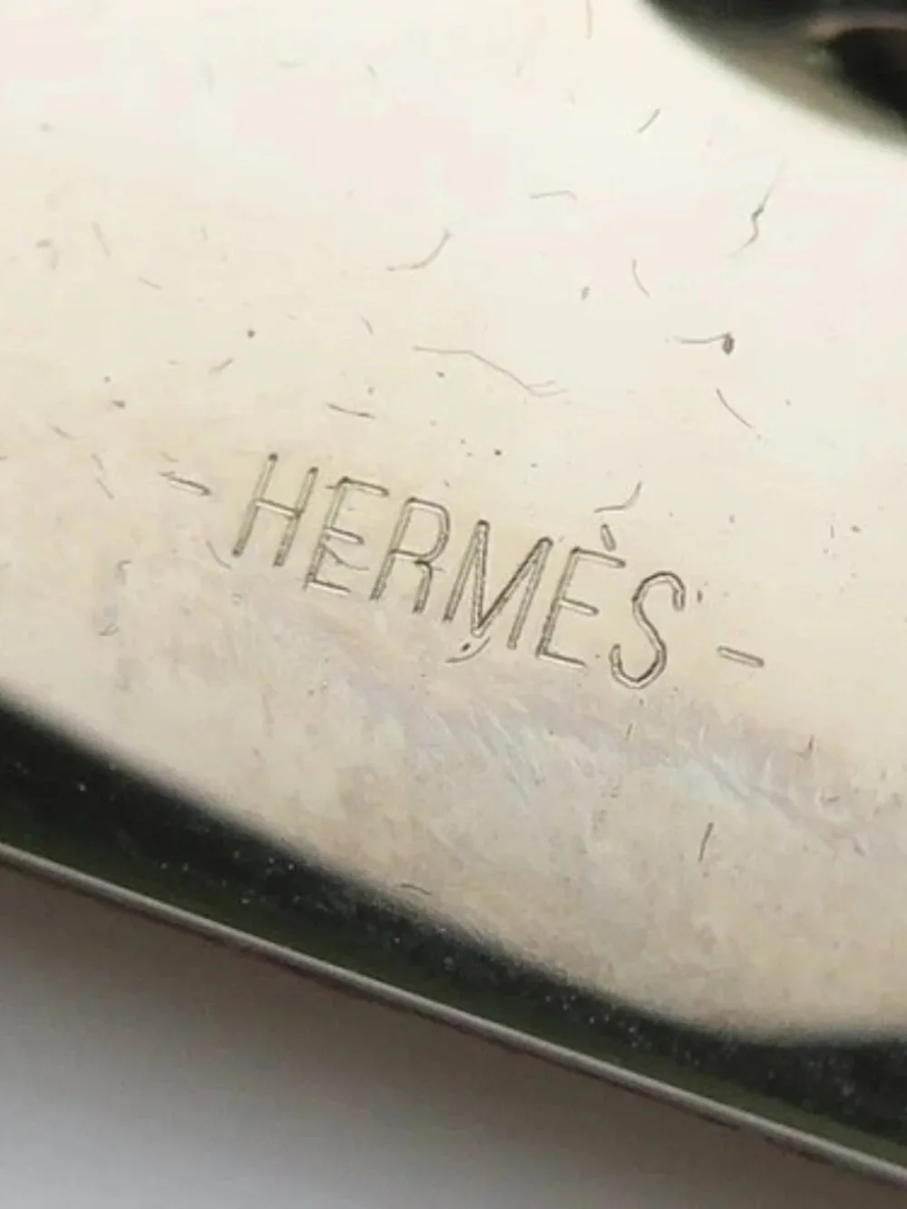 Auth HERMES Kelly Dog Bracelet Red/Silver Leather/Metal - e61836